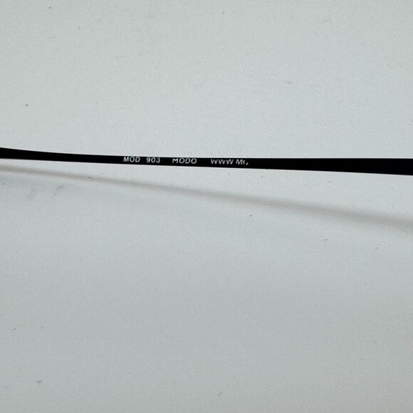 Modo Com Eyeglasses Frame Mod 903 Black Half Rim 48-20-145 Japan H13767 - Picture 6 of 7